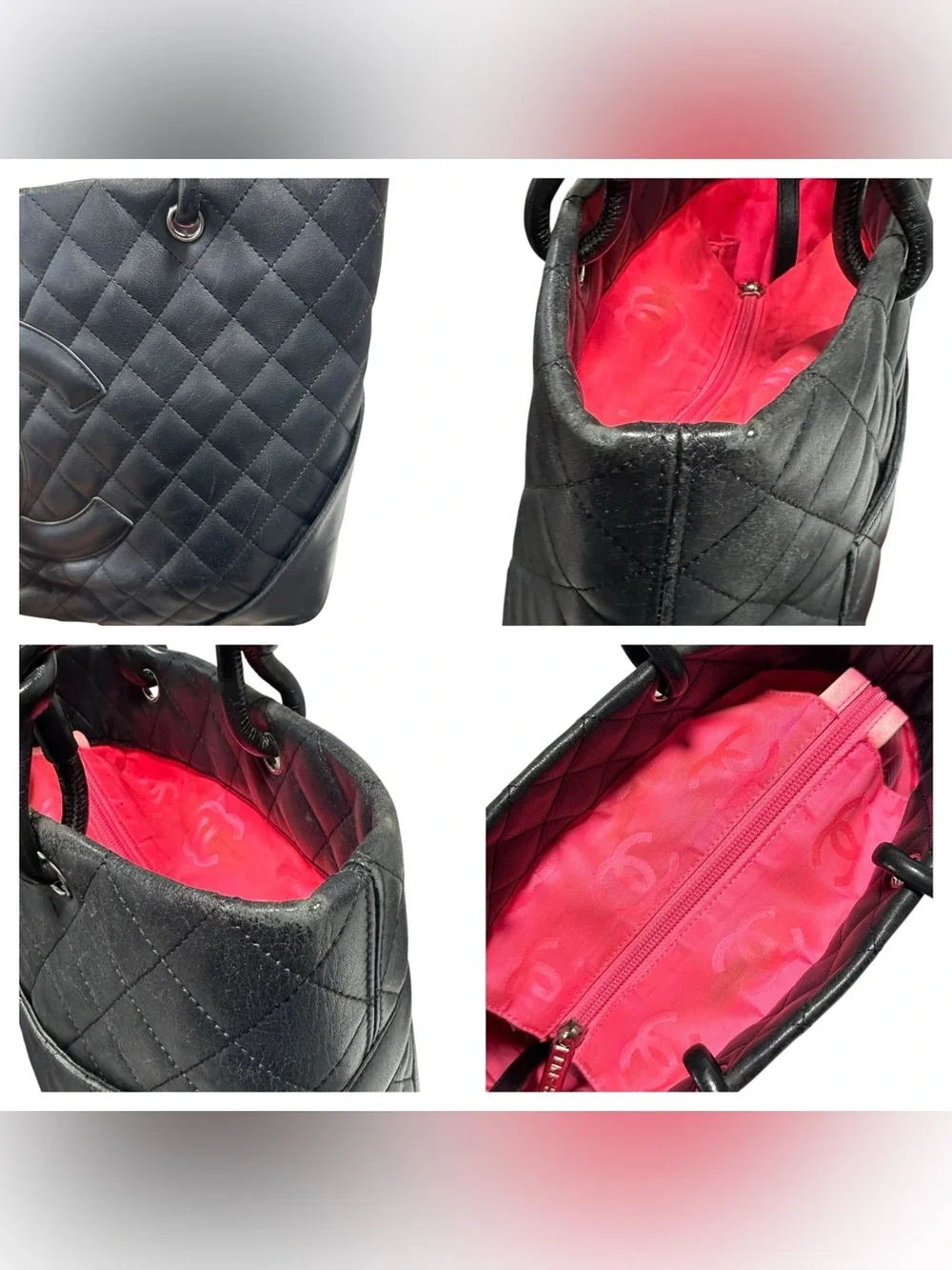 Chanel Black Cambon Quilted Lambskin Leather PM Tote Bucket Bag - Picture 12 of 16